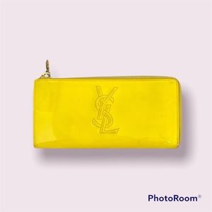 YSL Neon yellow wallet